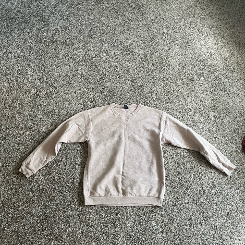 Lands' End Men's Tan Crewneck Sweater vintage